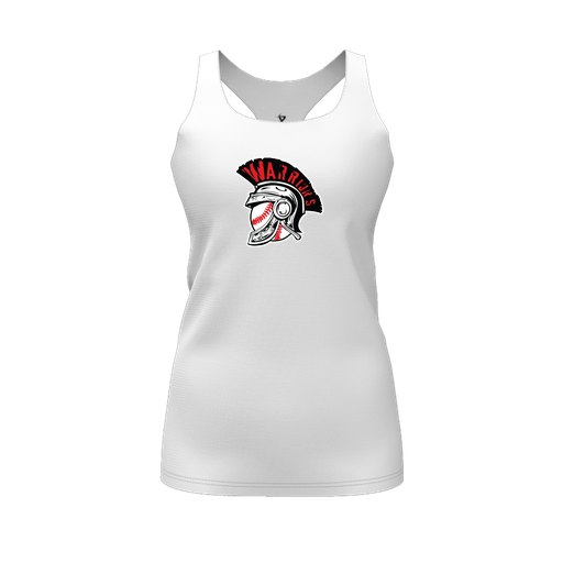 [FT0TRBWH-FYS-LOGO1] Decker Racerback Tank Top (Female Youth S, White, Logo 1)