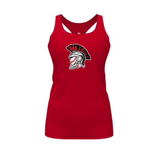 [FT0TRBRD-FYS-LOGO1] Decker Racerback Tank Top (Female Youth S, Red, Logo 1)