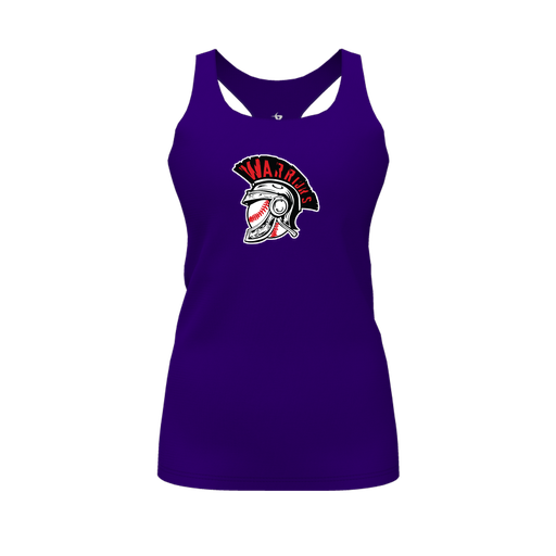[FT0TRBPP-FYS-LOGO1] Decker Racerback Tank Top (Female Youth S, Purple, Logo 1)