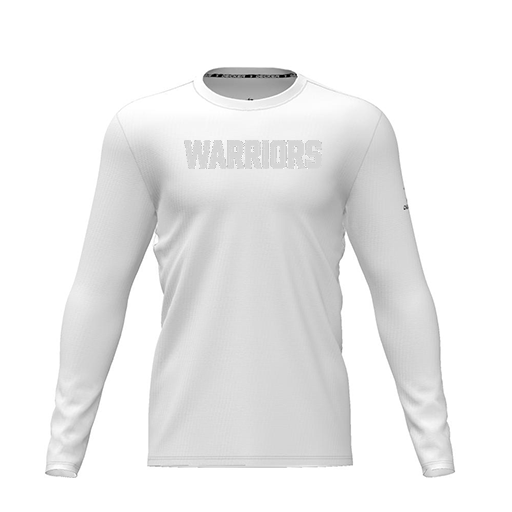 [CUS-DRIF-TEES-PER-CNK-LSL-WHT-YXS-LOGO3] Dri Fit Performance T-Shirt (Youth XS, White, Logo 3, Long Sleeve)