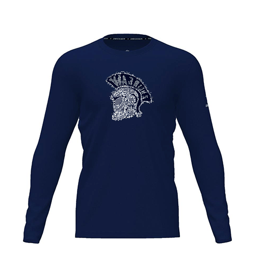 [CUS-DRIF-TEES-PER-CNK-LSL-NVY-YXS-LOGO1] Dri Fit Performance T-Shirt (Youth XS, Navy, Logo 1, Long Sleeve)