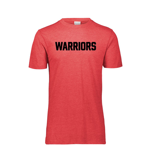 [FTSCUBRD-YS-LOGO3] Decker Youth Tri-Blend T-Shirt - Short Sleeve (Youth S, Red, Logo 3)