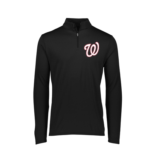 [2787.080.XS-LOGO2] Ladies Dri Fit 1/4 Zip Shirt (Female Adult XS, Black, Logo 2)