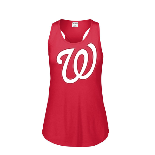 [3078.V96.S-LOGO2] Ladies Tri Blend Tank Top (Female Adult S, Red, Logo 2)