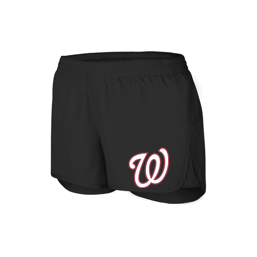 [2430.080.XS-LOGO2] Women's Performance Shorts (Female Adult XS, Black, Logo 2)