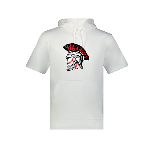 [6871.005.S-LOGO1] Men's Dri Fit Short Sleeve Hoodie (Adult S, White, Logo 1)