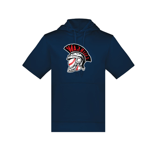 [6871.065.S-LOGO1] Men's Dri Fit Short Sleeve Hoodie (Adult S, Navy, Logo 1)