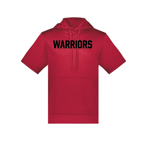 [6871.083.S-LOGO3] Men's Dri Fit Short Sleeve Hoodie (Adult S, Red, Logo 3)