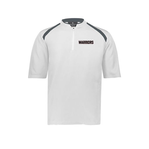 [229581-AS-WHT-LOGO3] Men's Dugout Short Sleeve Pullover (Adult S, White, Logo 3)