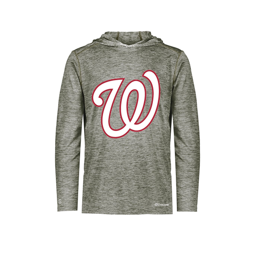 [FOLHCGGY-AS-LOGO2] Decker Men's Charge Hoodie (Adult S, Gray, Logo 2)