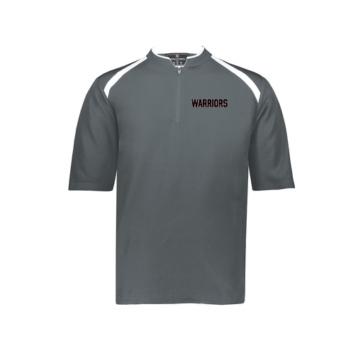 [229681-YS-GRY-LOGO3] Youth Dugout Short Sleeve Pullover (Youth S, Gray, Logo 3)