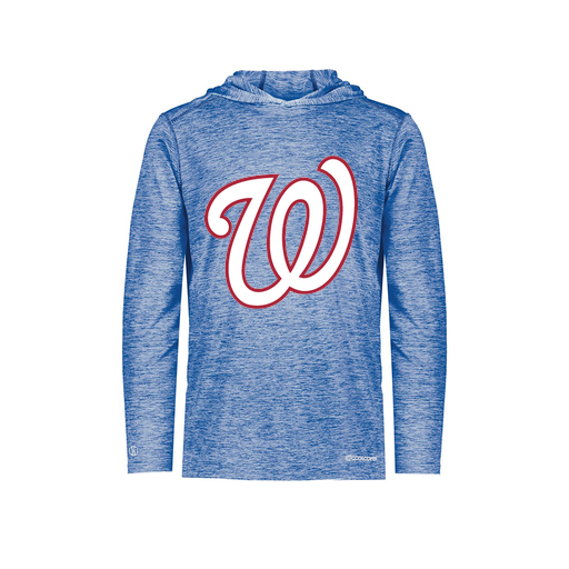 [FOLHCGRY-YS-LOGO2] Decker Youth Charge Hoodie (Youth S, Royal, Logo 2)