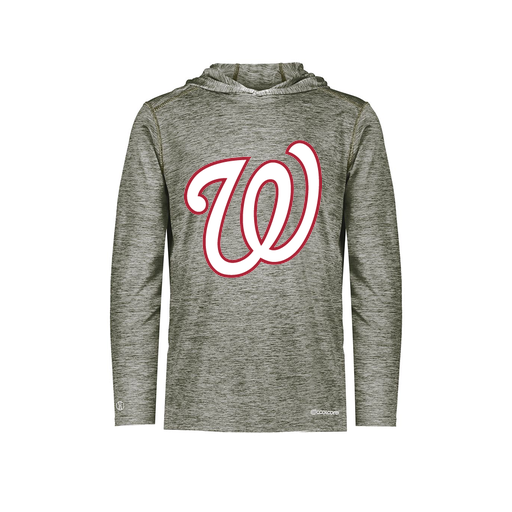 [CUS-DFW-CHGHOOD-PER-LSL-GRY-YS-LOGO2] Youth Charge Hoodie (Youth S, Gray, Logo 2)
