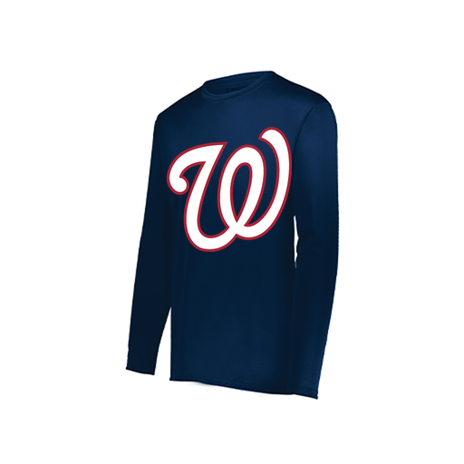 [222822.065.XS-LOGO2] Men's LS Smooth Sport Shirt (Adult XS, Navy, Logo 2)