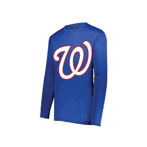 [222822.060.XS-LOGO2] Men's LS Smooth Sport Shirt (Adult XS, Royal, Logo 2)