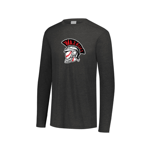 [FTLCUBBK-AXS-LOGO1] Decker Men's Tri-Blend T-Shirt - Long Sleeve (Adult XS, Black, Logo 1)