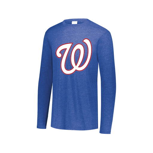 [3075.U55.XS-LOGO2] Men's LS Ultra-blend T-Shirt (Adult XS, Royal, Logo 2)