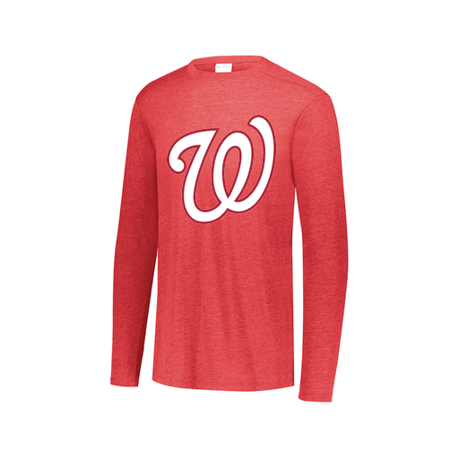 [3075.V96.XS-LOGO2] Men's LS Ultra-blend T-Shirt (Adult XS, Red, Logo 2)