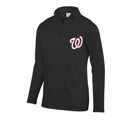 [DFW-FFQZ-BLK-AS-LOGO2] Men's FlexFleece 1/4 Zip (Adult S, Black, Logo 2)