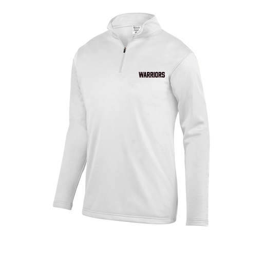 [FOLQFFWH-AS-LOGO3] Decker Men's FlexFleece 1/4 Zip (Adult S, White, Logo 3)