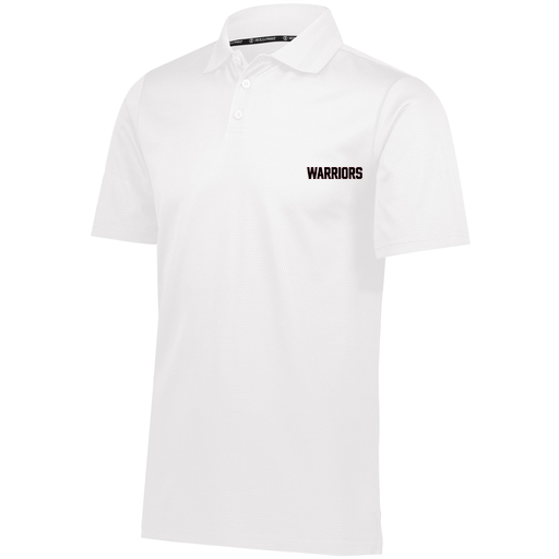 [222568.005.S-LOGO3] Men's Prism Polo (Adult S, White, Logo 3)