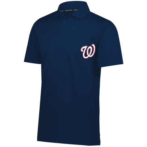 [222568.065.S-LOGO2] Men's Prism Polo (Adult S, Navy, Logo 2)