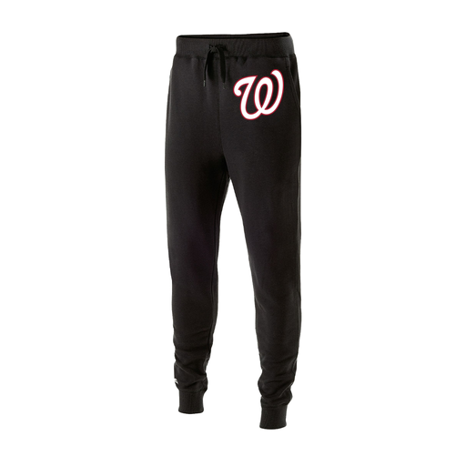 [229548.080.XS-LOGO2] Men's 60/40 Fleece Jogger (Adult XS, Black, Logo 2)