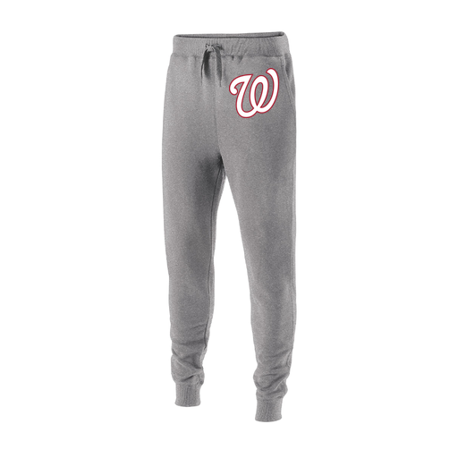 [229548.017.XS-LOGO2] Men's 60/40 Fleece Jogger (Adult XS, Silver, Logo 2)