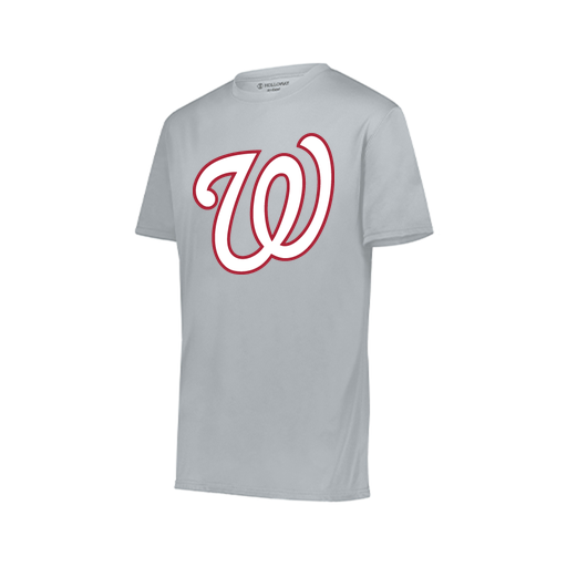 [222819.099.XXS-LOGO2] Youth Movement Dri Fit Shirt (Youth XXS, Silver, Logo 2)