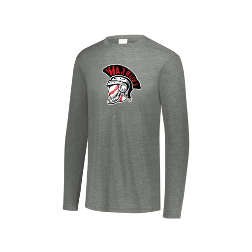 [FTLCUBGY-YS-LOGO1] Decker Youth Tri-Blend T-Shirt - Long Sleeve (Youth S, Gray, Logo 1)