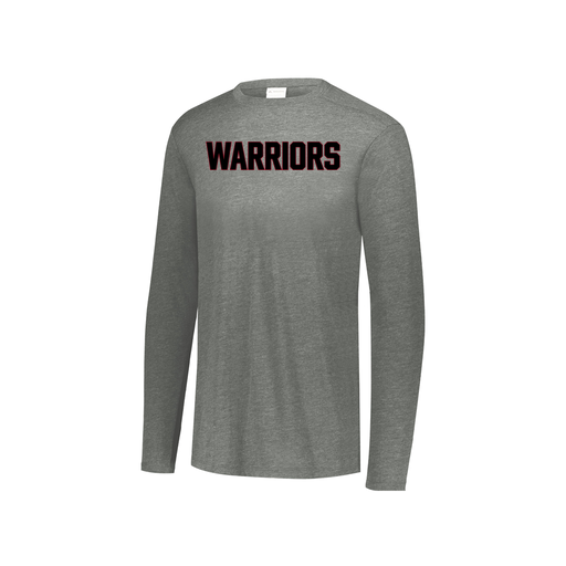 [FTLCUBGY-YS-LOGO3] Decker Youth Tri-Blend T-Shirt - Long Sleeve (Youth S, Gray, Logo 3)