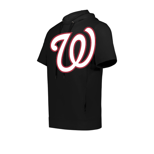 [222605.080.S-LOGO2] YOUTH VENTURA SOFT KNIT SHORT SLEEVE HOODIE (Youth S, Black, Logo 2)