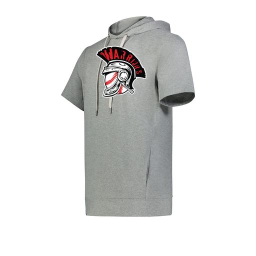 [222605-SIL-YS-LOGO1] YOUTH VENTURA SOFT KNIT SHORT SLEEVE HOODIE (Youth S, Silver, Logo 1)