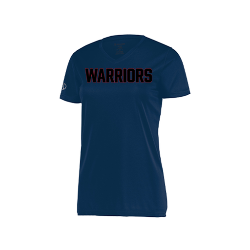[222820.065.S-LOGO3] Ladies Movement Dri Fit Shirt (Female Adult S, Navy, Logo 3)