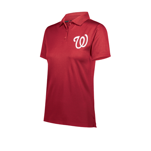 [222768-RED-FAXS-LOGO2] Ladies Prism Polo (Female Adult XS, Red, Logo 2)