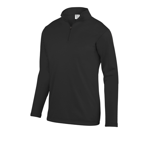 [FOLQFFBK-AS-LOGO5] Decker Men's FlexFleece 1/4 Zip (Adult S, Black, Logo 5)